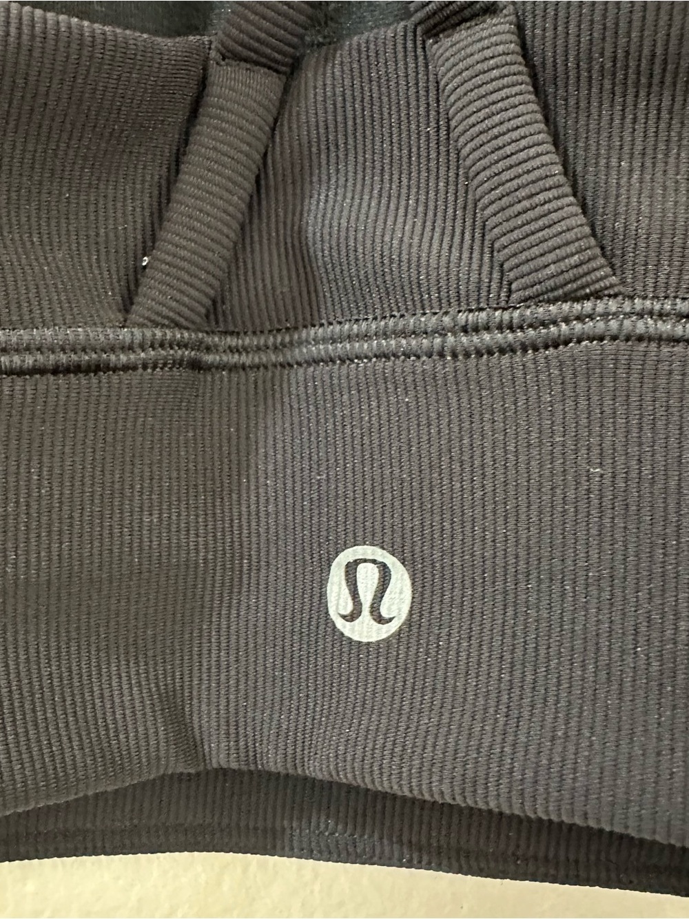 Lululemon Energy Bra Ribbed High Neck Long Line Black Size 4 - Picture 9 of 11